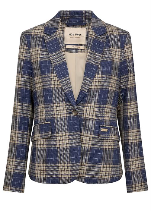 MOS MOSH BLAZER, MMBLAKE CHEC BLAZER, CROWN BLUE